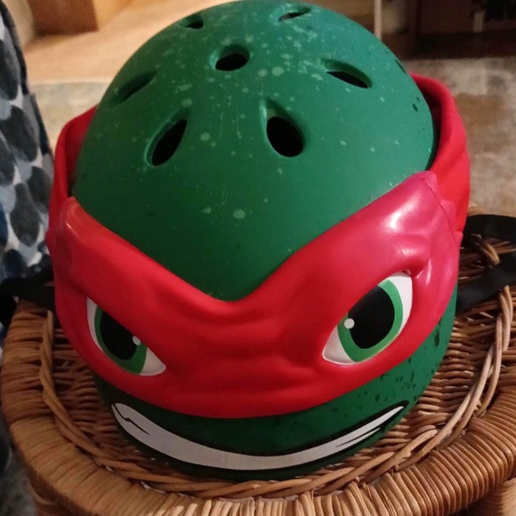Source Unknown Toys Teenage Mutant Ninja Turtles Raphael Bike Bicycle Helmet Tmnt Kids Size